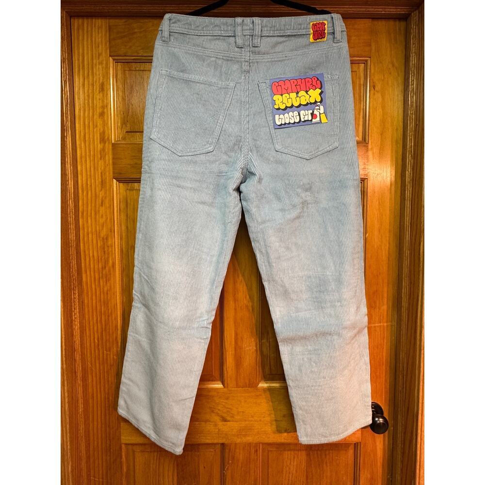 Empyre Relax Loose Fit Corduroy Pants – Light Blue – Size 32x29 – NEW